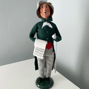 Byers Choice Caroler with Sheet Music